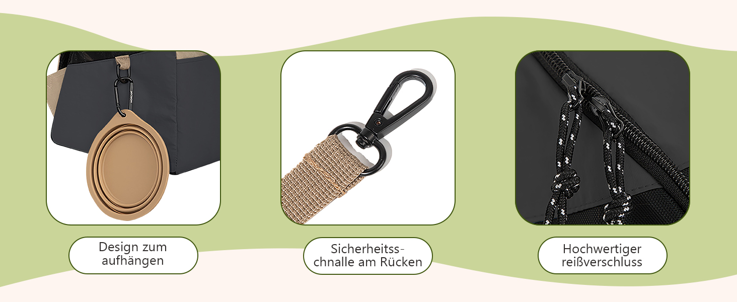 Рюкзак-переноска для тварин ALLSOPETS: для котів та маленьких собак, зручний, дихаючий, для подорожей, кемпінгу, прогулянок. Бежевий колір