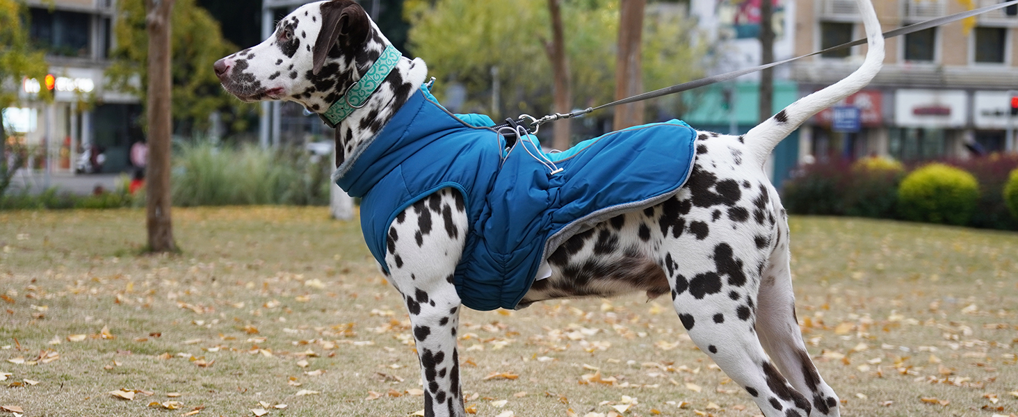 Водонепроникний теплий зимовий одяг для собак - куртка-манжетка з отвором для шлейки, армійський камуфляж, для собак маленьких, середніх та великих порід, з світловідбиваючими смугами, блискавкою (S, Абрикосовий)
