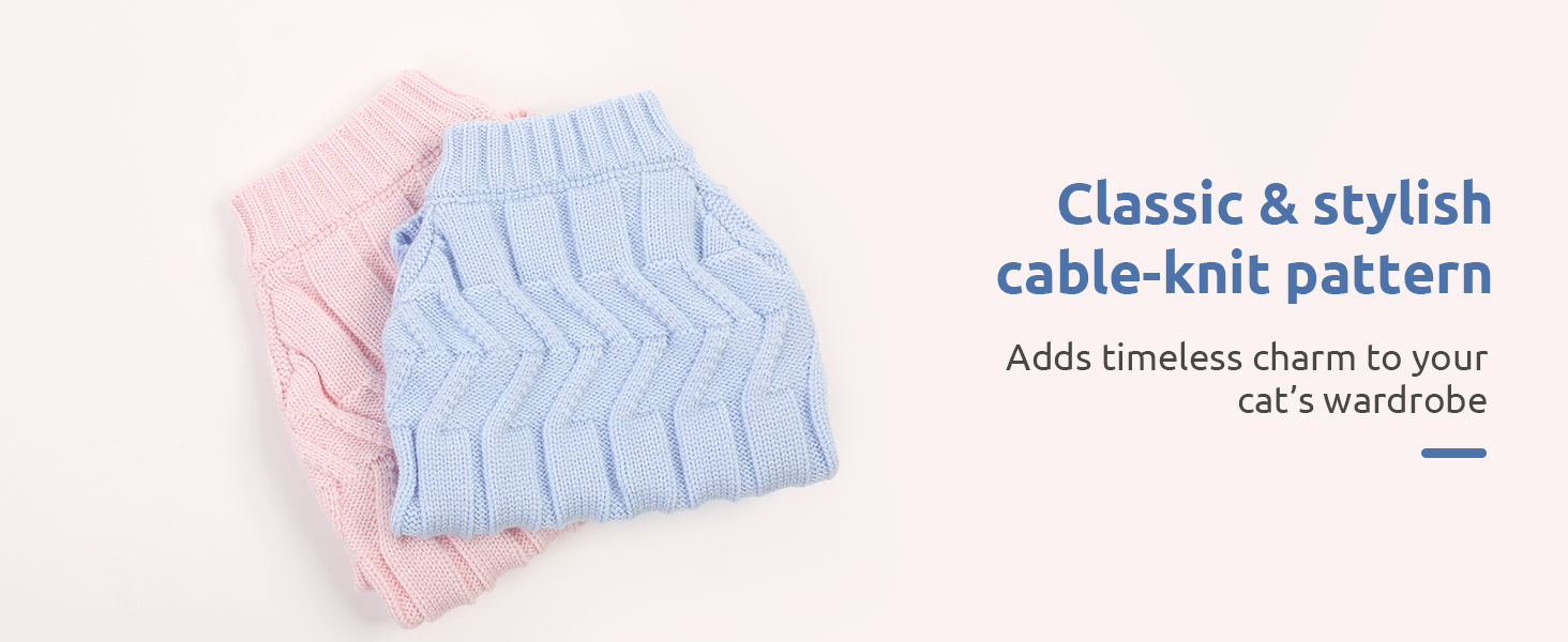 Теплий зимовий пуловер для котів та маленьких собак, рожевий, розмір M