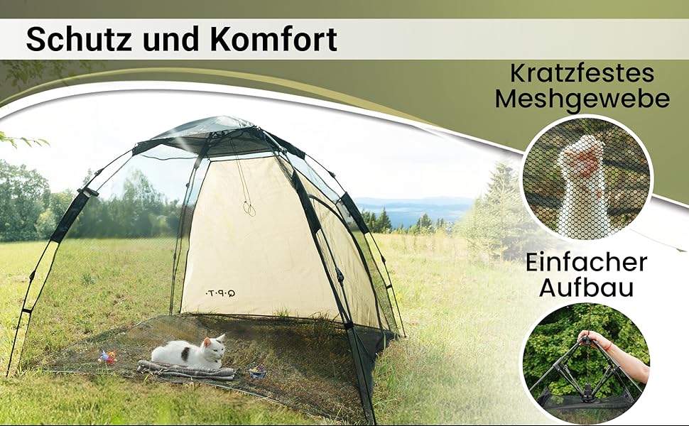 Набір для вигулу цуценят/котів на вулиці, великий вольєр для собак та котів, розкладний вольєр з міцної сітки, знімний сонцезахист, система Pop-up