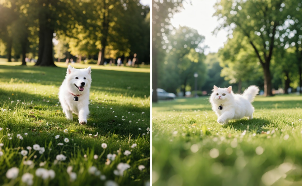 GPS трекер для тварин Mini Haustierortungsgerät: сумісний з iOS та Android, глобальна локація без підписки, для собак та котів, водонепроникний, легкий (3 шт.)