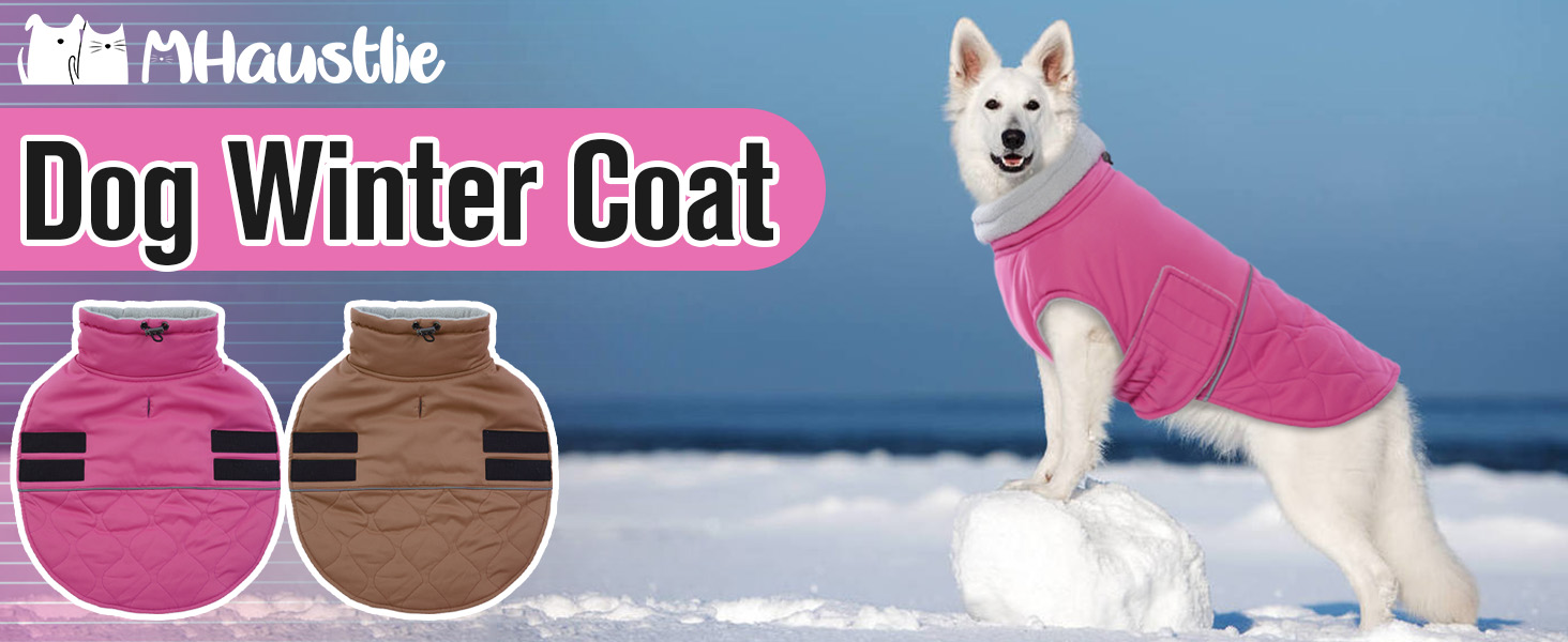 Зимовий теплий куртка для собак - вітрозахисний, з флісовою підкладкою, для цуценят (Рожевий, XS) XS Коричневий