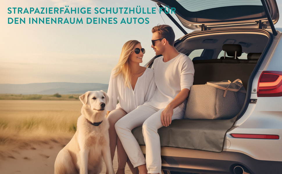 Захист для багажника автомобіля Navaris для собак - захист краю багажника, чохол для сидіння, ковдра для собак в авто, водовідштовхувальний та легкий у догляді, пластиковий чохол для багажника