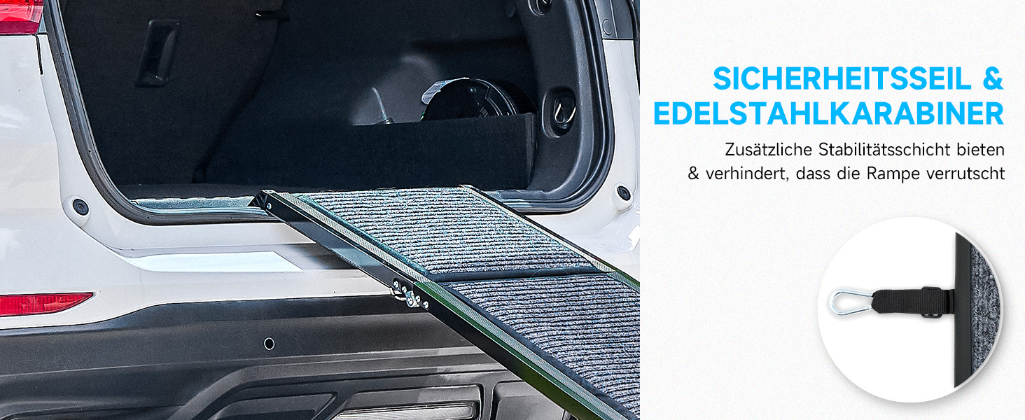 Східці для собак CO-Z, 170 см, розкладні, до 90 кг, з антиковзким покриттям, для всіх автомобілів