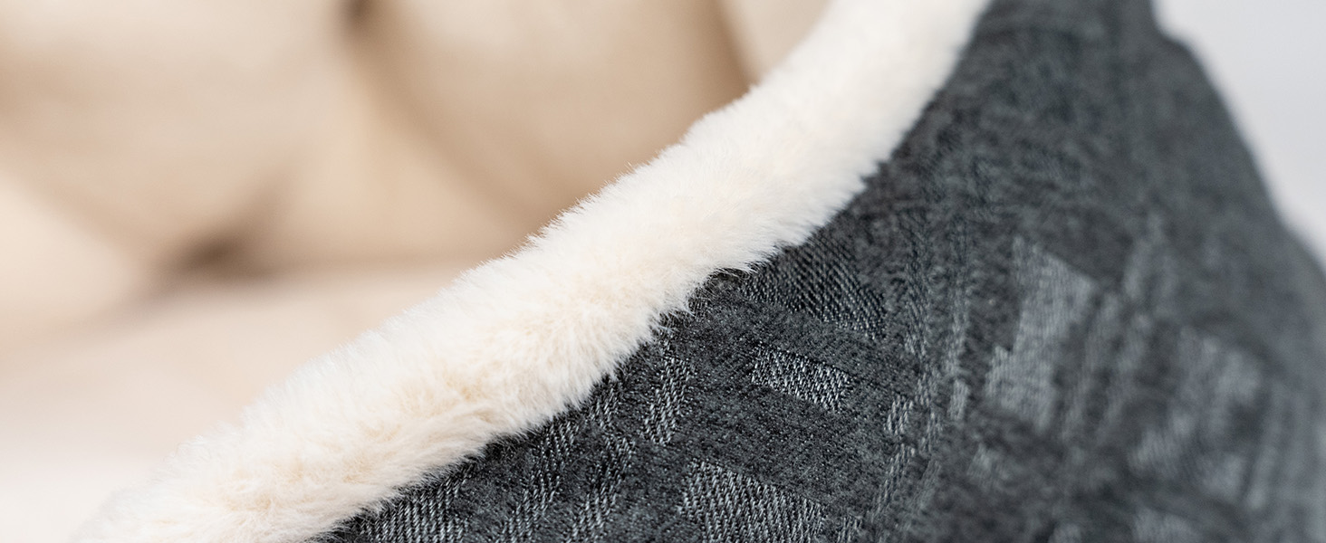 TrendPet LunaNest: М'яке ліжко-гніздо для собак та котів (Сірий)