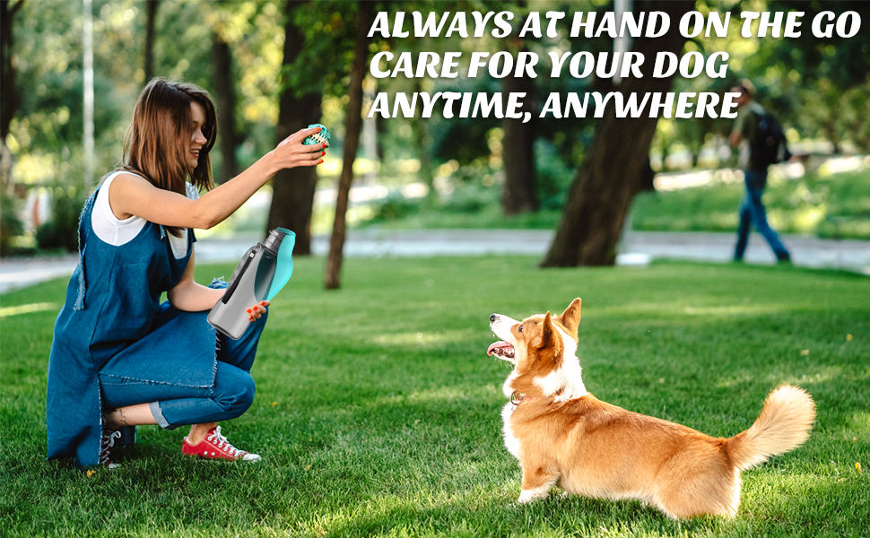 Фляга для собак PIWOSGOL 800 мл: для прогулянок, подорожей, кемпінгу та альпінізму