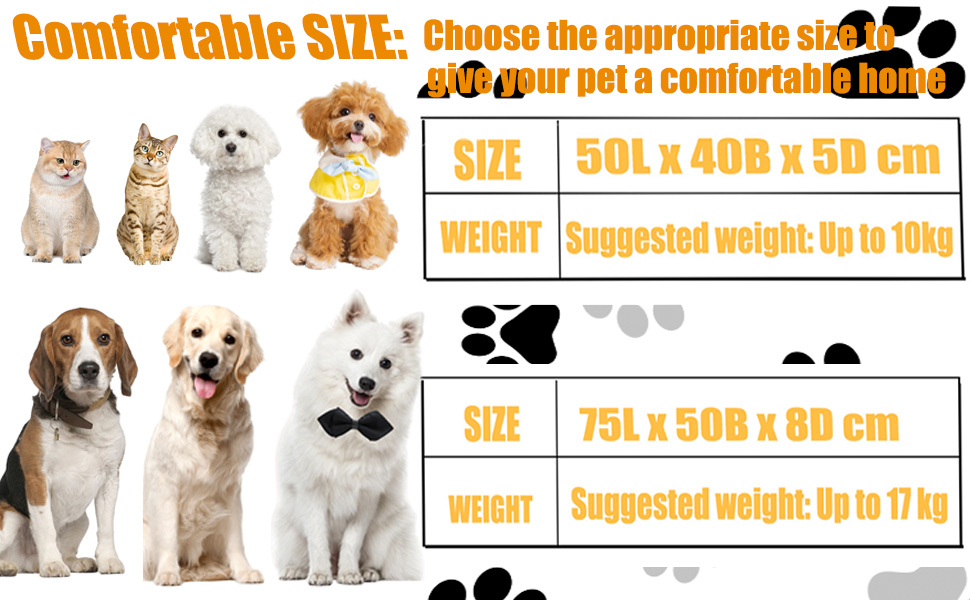 М'яке ліжко для собак середніх порід та котів, 75 x 50 x 8 см, темно-сірий колір