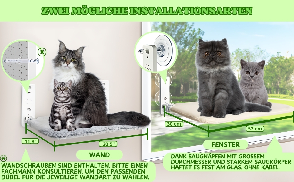 Кішка лежанка-гамак для вікна/стіни, сіра, велика, з іграшкою. BECISPER