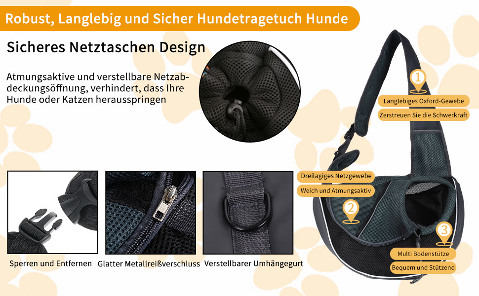 Сумка-переноска для собак 6 кг, портативна, регульована, сітчаста, для прогулянок та подорожей, оранжева