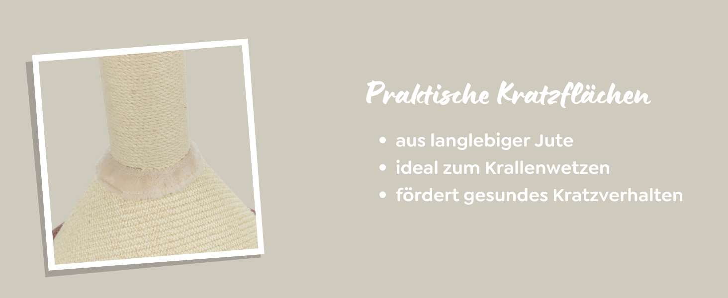 Кігтеточка TRIXIE Viviana (круглий, бежевий) – багатоповерхова, 114 см