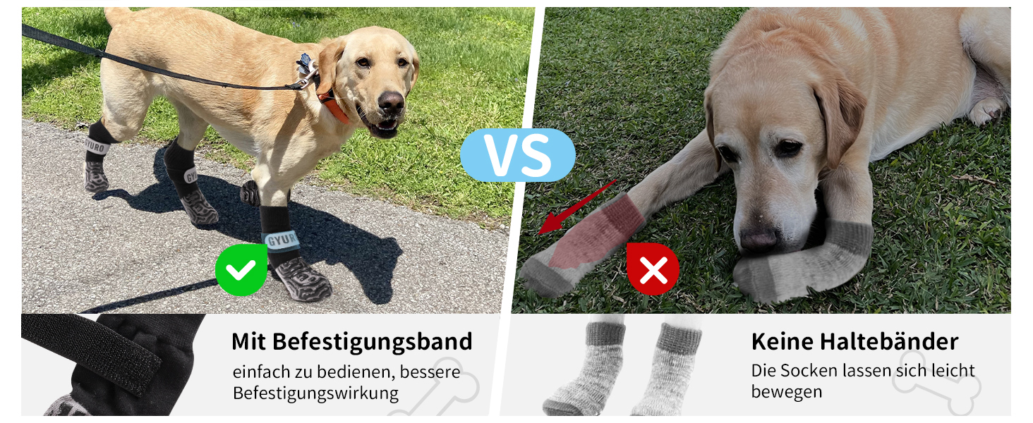 Шкарпетки для собак з антиковзким покриттям та регульованими ремінцями для захисту лап на твердих підлогах (Чорний, XL)