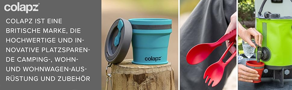 Складані миски для собак Colapz 2 шт. з чохлом для подорожей - портативні миски для води та корму для собак та котів, силікон, придатні для миття в посудомийній машині, кемпінг та відпочинок на природі