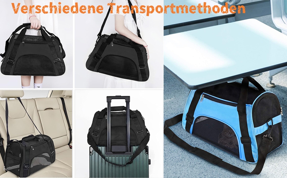 Транспортна сумка для тварин: переноска для собак та котів, рожева, 50 x 23 x 34 см