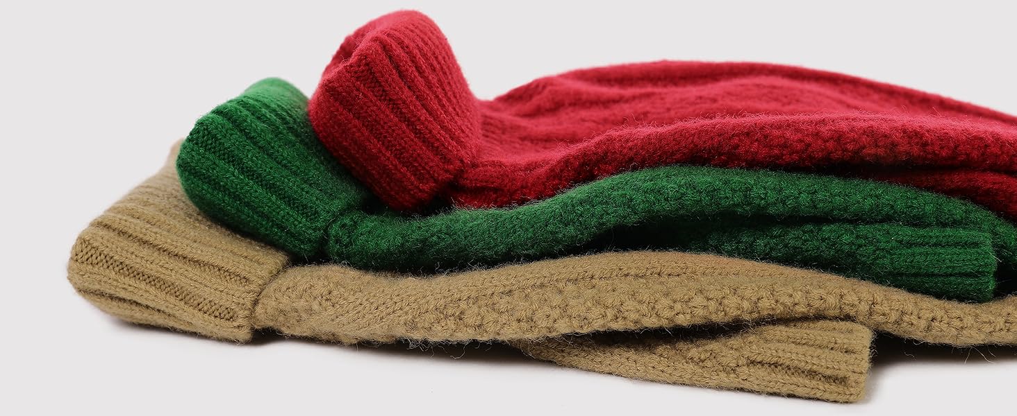 Теплий і м'який пуловер для собак Queenmore з в'язаним візерунком для Йоркширських терьєрів, пуделів та померанських спайнілів (червоний, S)