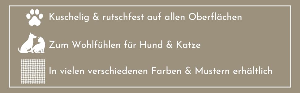 Килимок для собак S (55x75 см) – неслизький та затишний, з наповнювачем 3 см – ідеально для дивану, авто та переноски – дизайн 