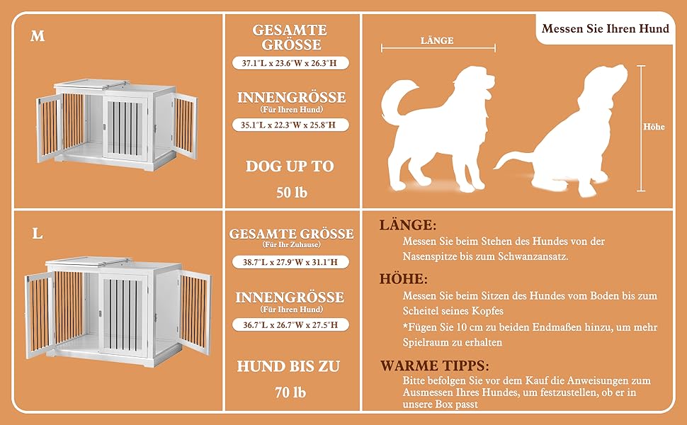 Клітка для собак HOLTICO, чорна (L) з подушкою, для дому, клітка-меблі, закривається