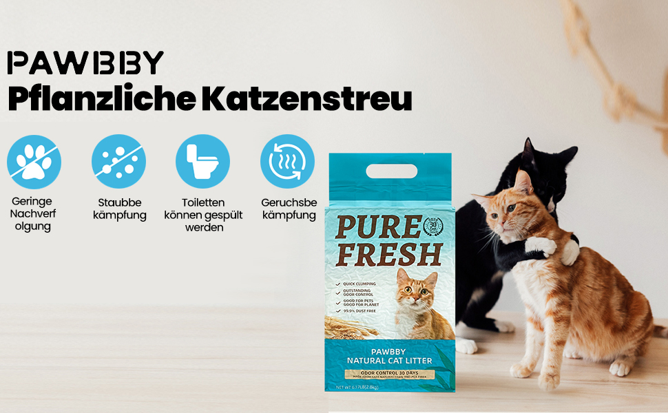 PAWBBY P1 Ultra: Самоочисний лоток для котів з рослинним наповнювачем