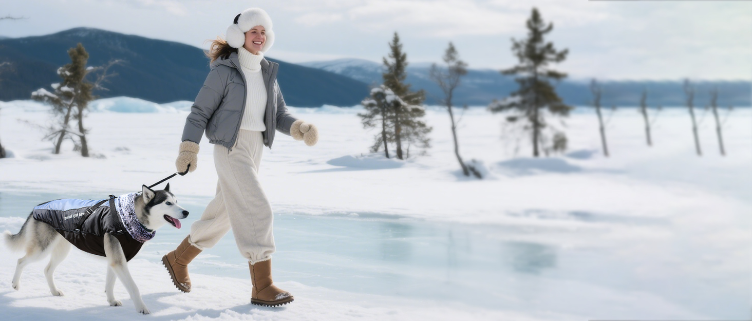 Водонепроникний теплий зимовий одяг для собак ALLSOPETS - куртка з відбиваючими смугами, стильна жилетка для холодної погоди (Blendblau, 3XL)