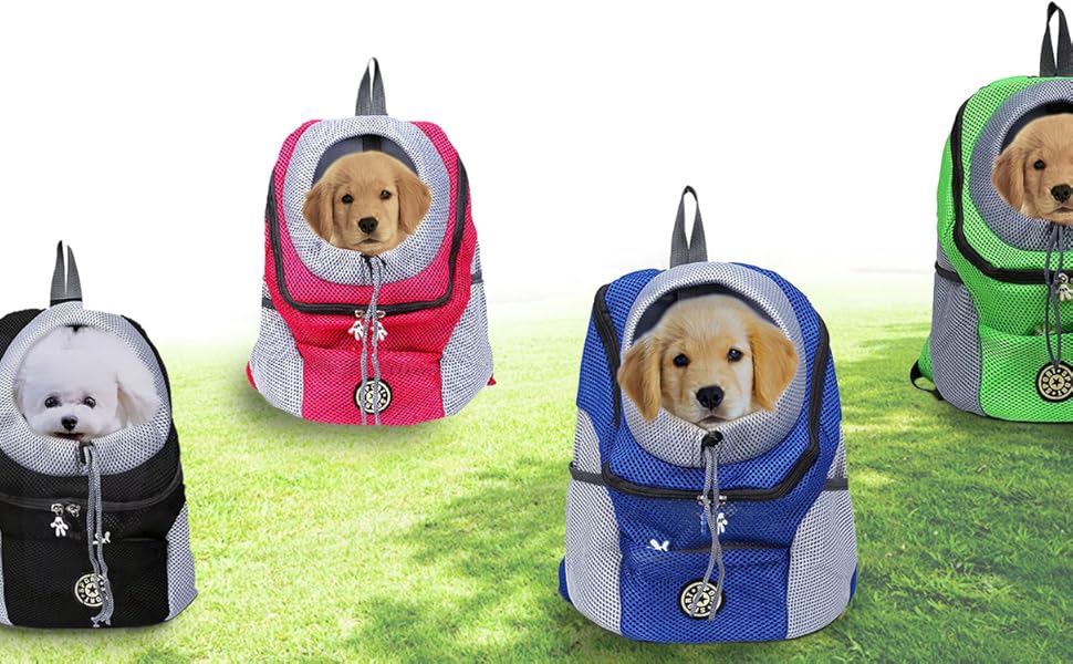 Сумка-переноска для домашніх тварин, рюкзак для маленьких собак та котів до 6,8 кг, сумка для подорожей, дихаюча конструкція, водовідштовхувальне дно