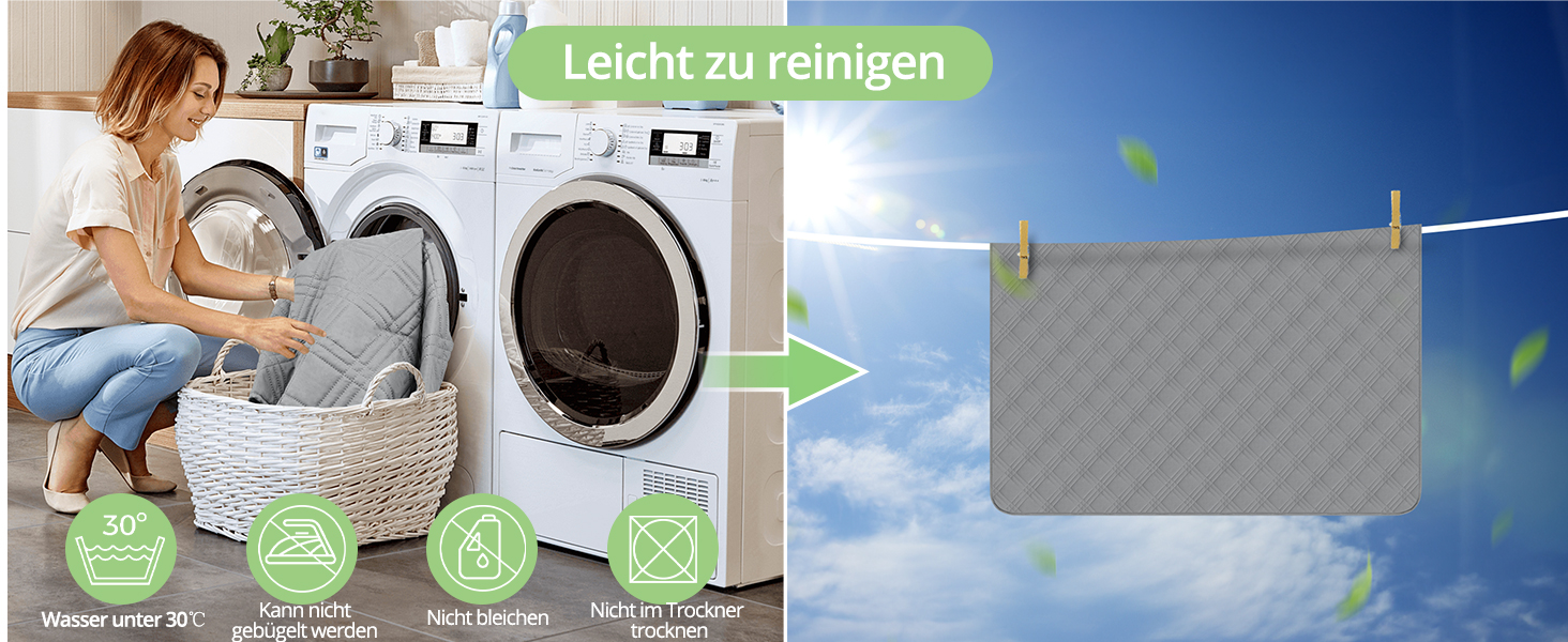 Водонепроникний килимок для собак, килимок для котів, неслизький, міцний, для захисту дивану, ліжка, автокрісла, можна прати в пральній машині (172 x 208 см, сірий)