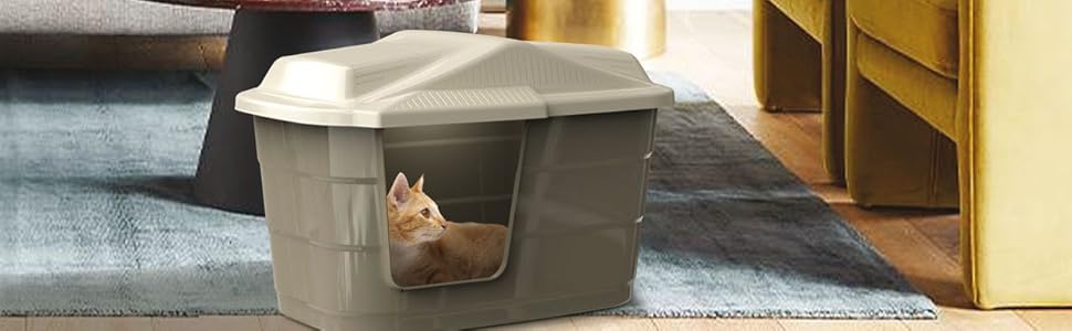 Кішка та собака: Будинок/Корзина для тварин Outdoor/Indoor, Вологостійкий пластик