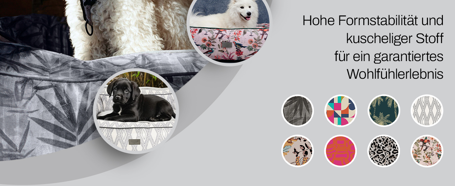 bo&flash Hundebett 'Romy' - М - Софа для собак, велика та маленька, з антиковзким покриттям, легко миється