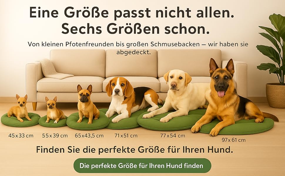 Подушка для собак та котів Flamingo Firenze: овальна, зелена, 55x39 см