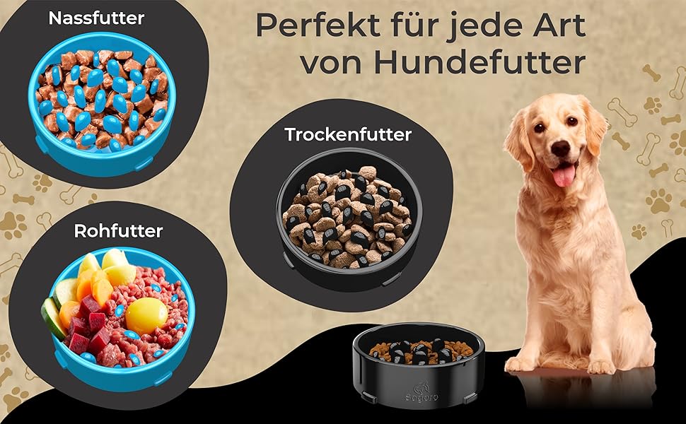 Миска для собак Anti Schling Napf з щіткою для легкого очищення, об'єм до 700 мл, з антиковзаючою основою, для середніх та великих собак, чорна