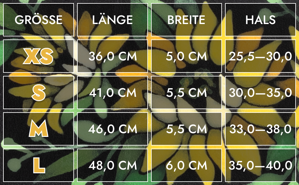 FAVPET Нашийник для собаки з м'якої шкіри з QR-кодом, широкий, для грейхаундів, віппетів, салюкі, лурджерів, галгу, поденко (XS, соняшник)