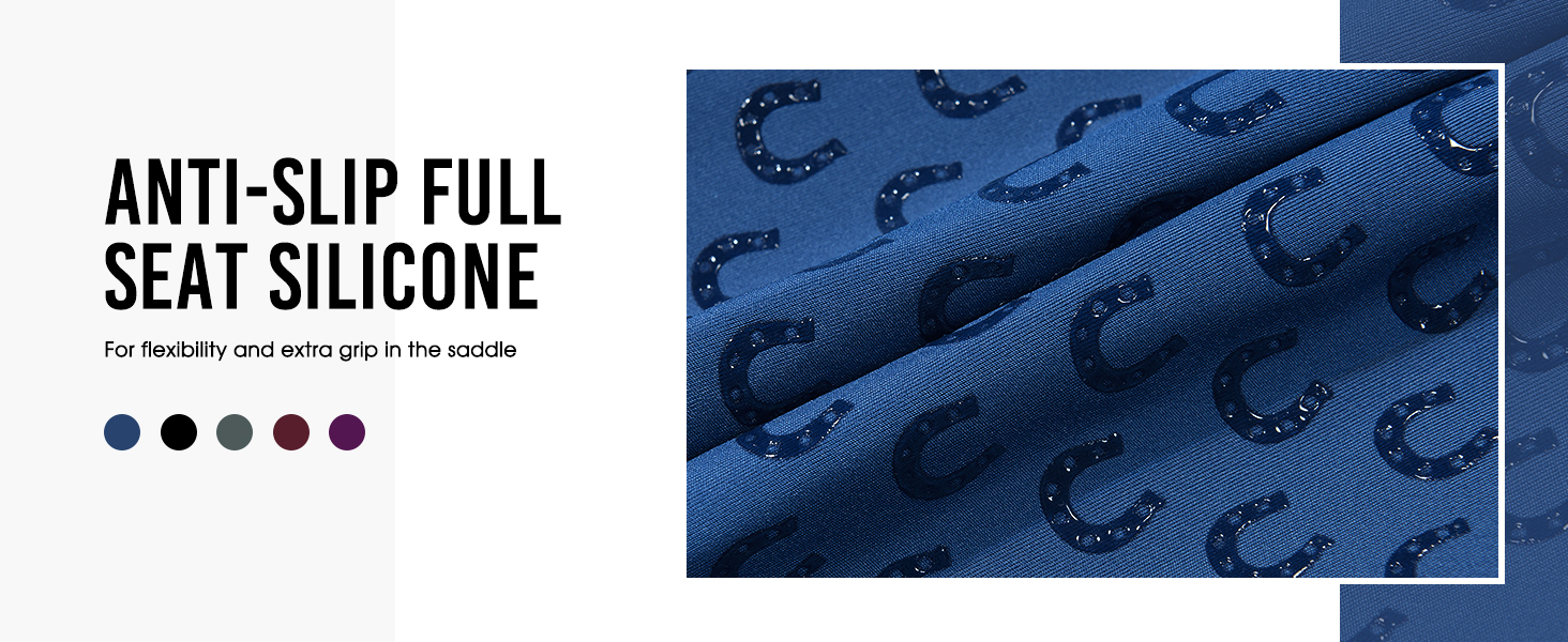 Легінси для верхової їзди жіночі зимові FitsT4 з флісу, силіконовий повний сидіння, з блискавкою та петлями для ременя, чорні, розмір M