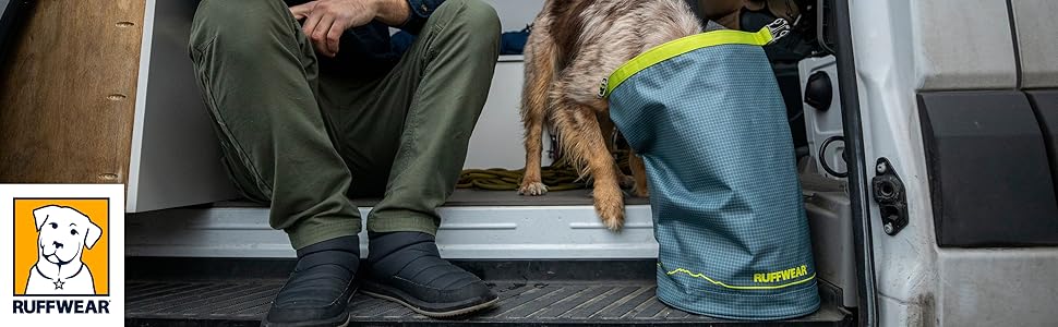 Ruffwear Kibble Kaddie: Переносний мішок для корму для собак, 10L, Blaugrau (Slate Blue)