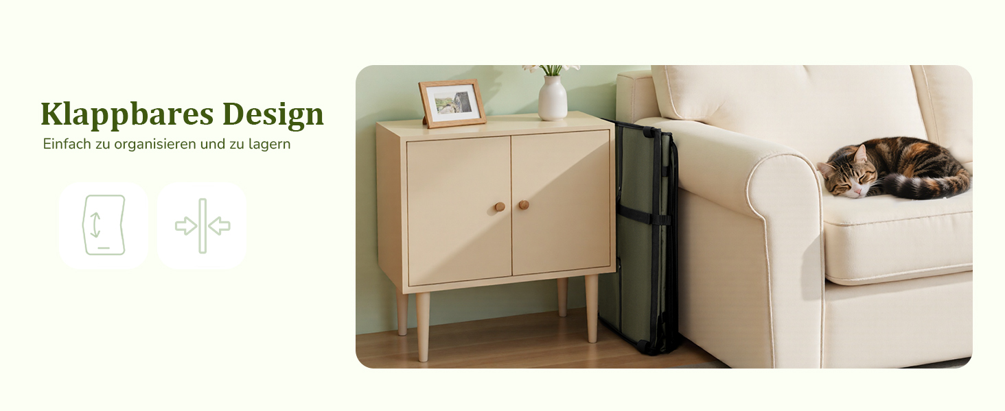 Pecute Розширювана переноска для котів та маленьких собак, переноска-трансформер, 61 x 52 x 45 см, для подорожей, темно-сірий, темно-зелений