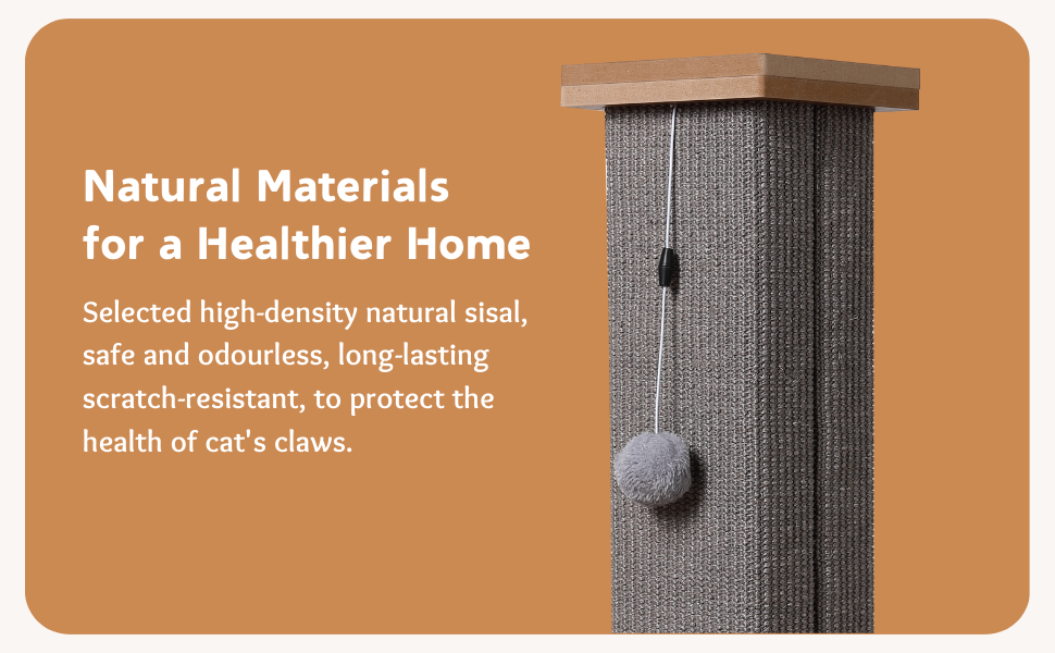 Стовпчик для дряпання котів Ultimate Heavy Duty, велика римська колона, сірий, 40x40x78 см