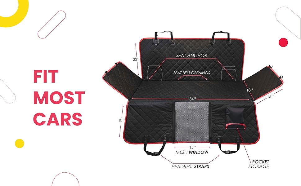 Чохол на сидіння автомобіля для собак, домашніх тварин та дітей, тип