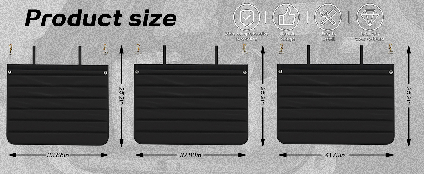 Захист для багажника автомобіля від бруду та подряпин для собак, 80x64 см, чорний. Водонепроникний, стійкий до розривів та подряпин. Килимок для транспортування собак та багажу в авто.