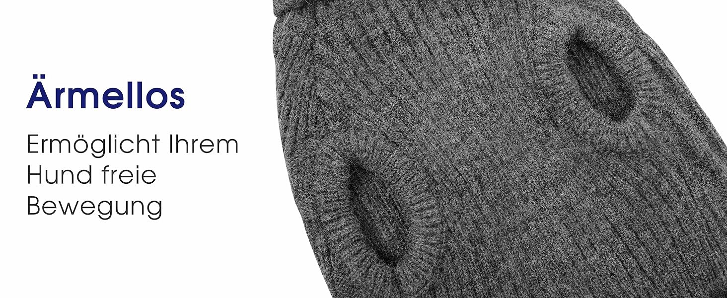 Теплий та м'який пуловер для собак Queenmore | Turtleneck для Corgi, Beagle, Французького бульдога, Шнауцера, Такси | Розмір L, Колір блакитний