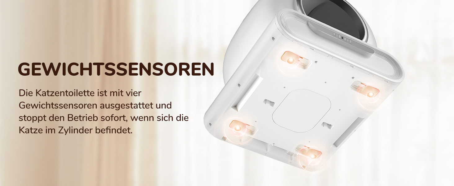 Автоматичний лоток для котів Katzenklo XXL з самоочищенням, керуванням через додаток, датчиком безпеки та усуненням запаху. Великий об'єм для кількох котів.