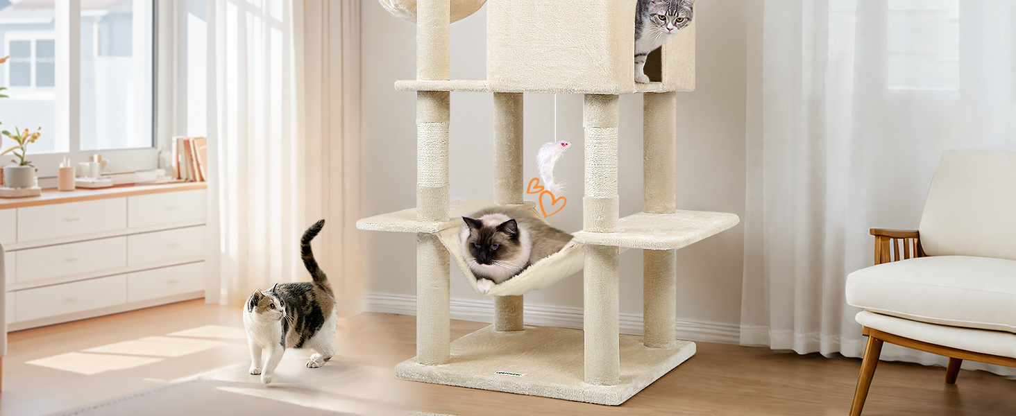 Котячий будиночок Globlazer Kaktus XXL 195 см: будиночок, лежанка, гамак, когтеточка для котів