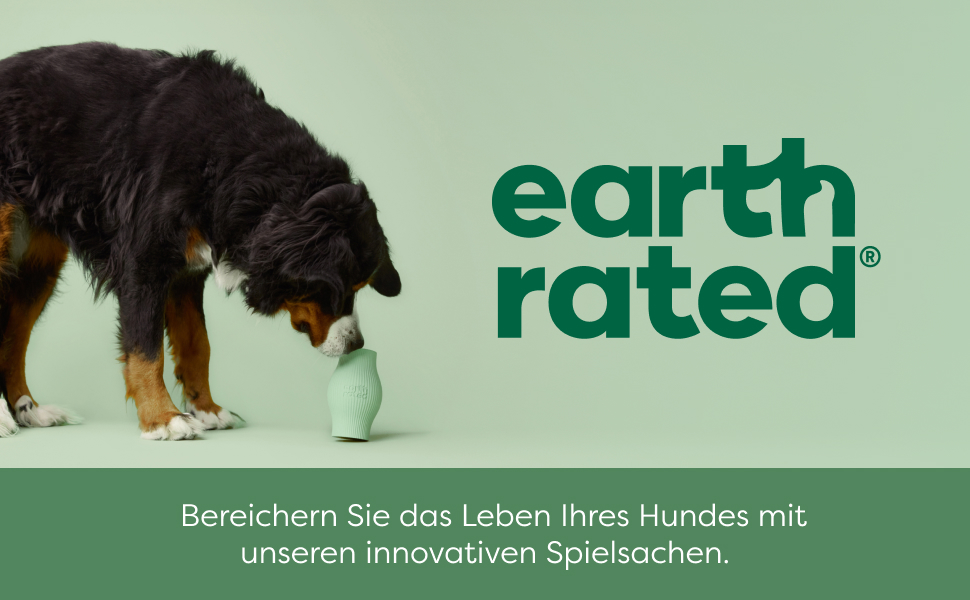 Earth Rated Диспенсер для ласощів для собак, іграшка-головоломка, велика, зелена, з натурального каучуку, для дорослих собак та цуценят, безпечна для миття в посудомийній машині та заморожування