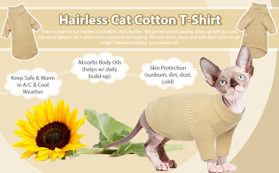 Теплий жилет для безшерстих котів з високим коміром, дихаючий, стильний одяг для котів, жилет-пуловер для кошенят з візерунками, піжама-костюм для Sphynx, Cornish Rex, Devon Rex, Peterbald (S, Хакі)