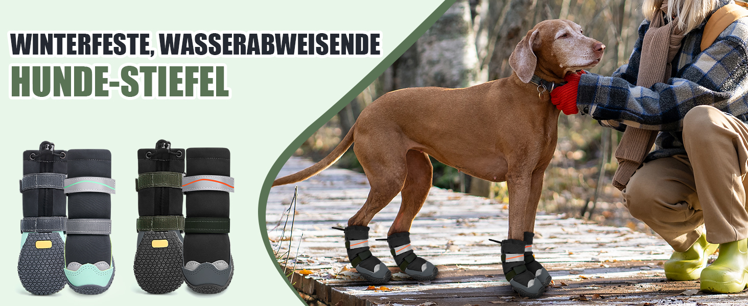 Зимові чоботи для собак, захист подушечок лап, водонепроникні. Розмір 6, чорний колір