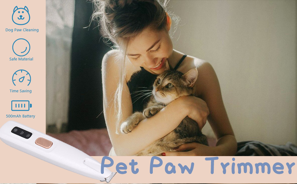 Бездротовий обрізчик нігтів для собак з LED-дисплеєм та маслом, акумуляторний триммер для грумінгу