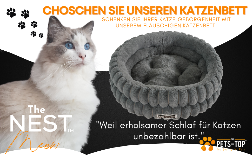 Килимок для котів PETS-TOP, плюшевий, круглий, м'який, миючий, для котів та маленьких собак, з неслизьким покриттям (Сірий, 50 см)