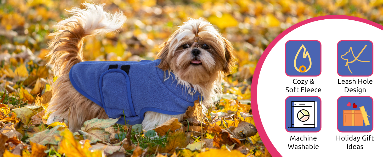 Теплий флісовий жилет для собак: рожевий, XS - жилет, сорочка для собак середніх та великих порід