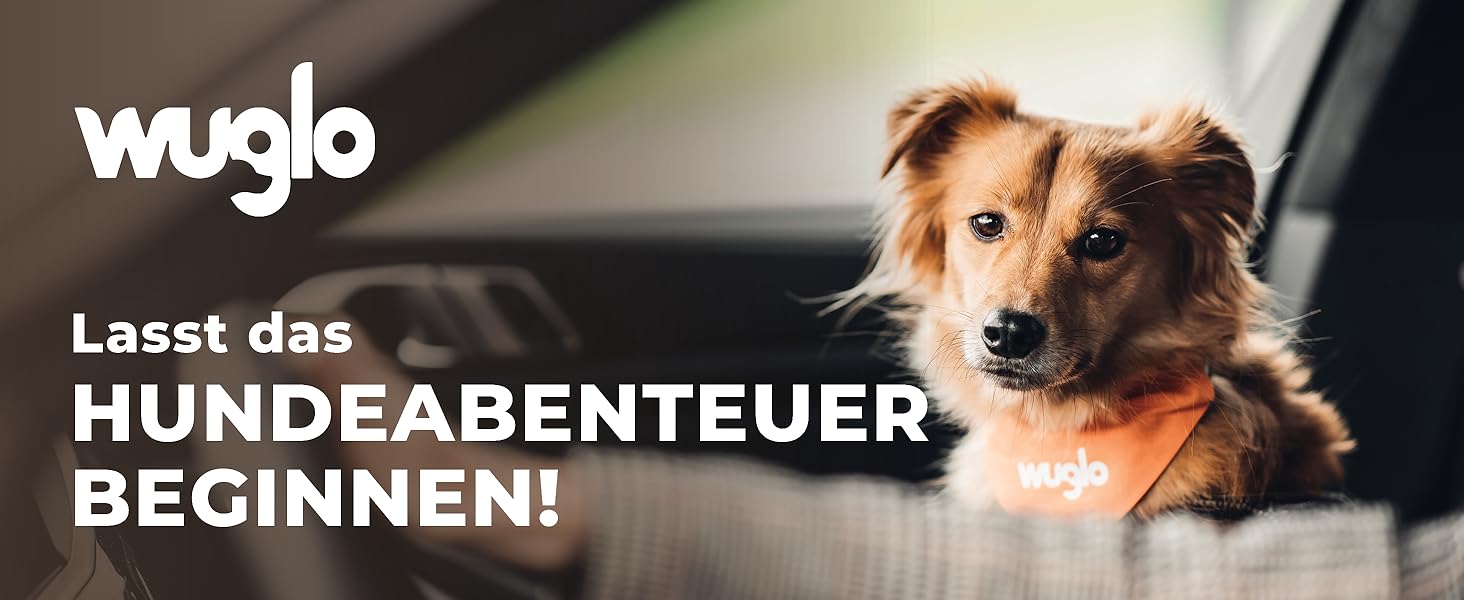 Автогурт для собак Wuglo 30-95см: безпечний кріплення для автокрісла, універсальний, чорний