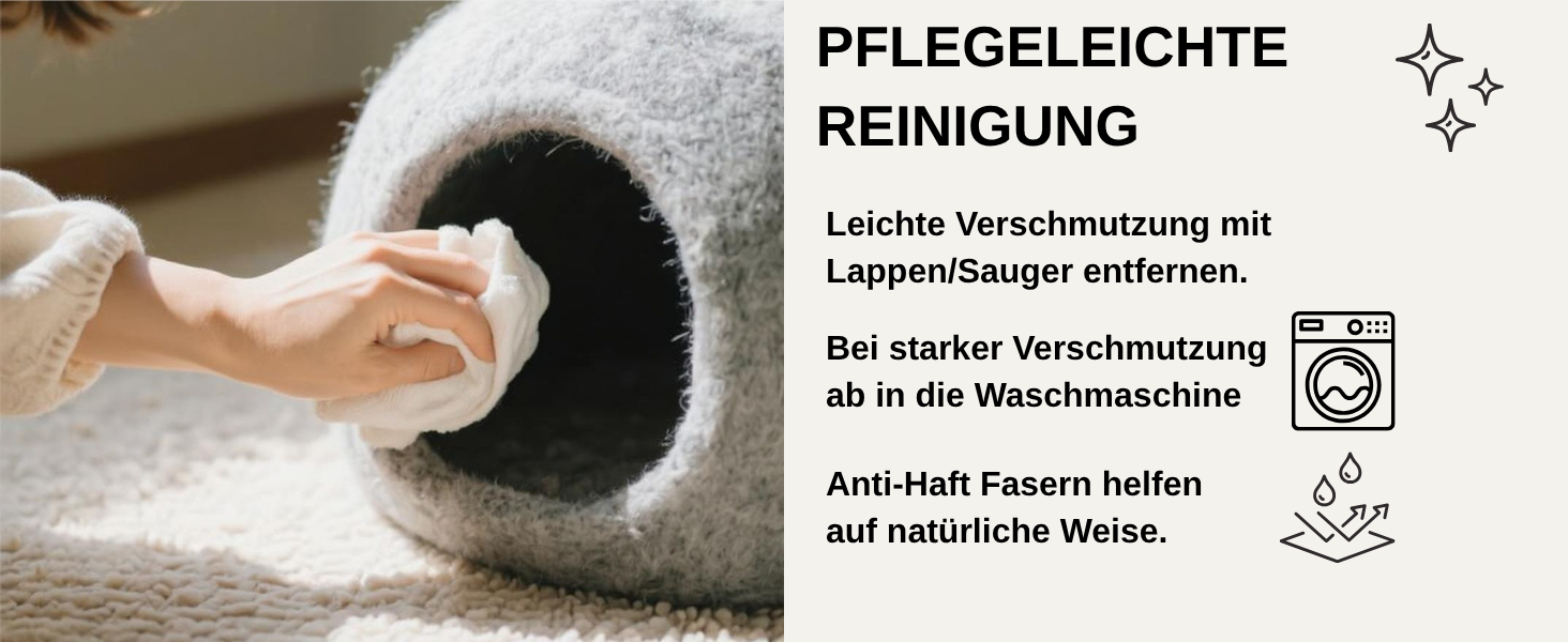 Кігтеточка-будиночок для котів XL, з вовни Romney, сірого кольору