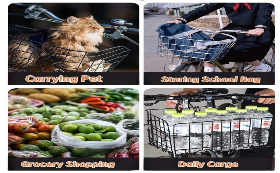 Складаний велосипедний кошик - навісний багажник для велосипеда, чорний, вантажопідйомність 25 кг