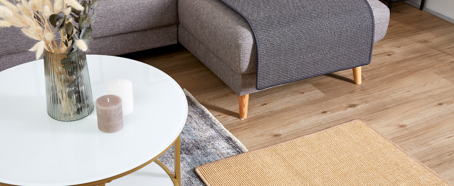 Килимок для котів з сизалю 60x80 см - міцний, натуральний, бежевий