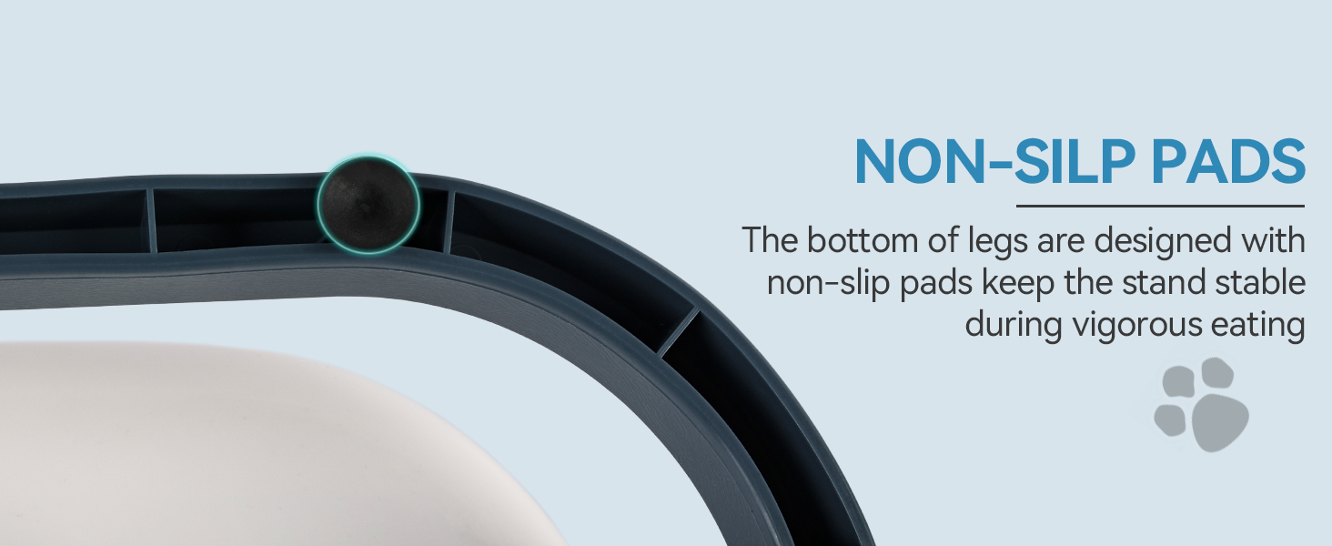 Підвищений годівниця для котів ALL FOR PAWS - 3-рівнева регульована годівниця з 2 мисками з нержавіючої сталі (350 мл), антиковзаюча та захищена від розливу, для кошенят, середніх та великих котів (44*26*19 см)