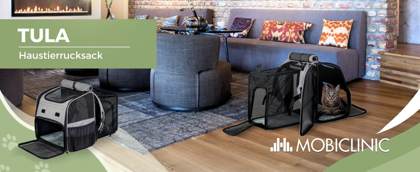 Рюкзак-переноска для котів та собак Mobiclinic® Pets, складаний, з вентиляцією, з аксесуарами, регульований, 37x29x37x5 см